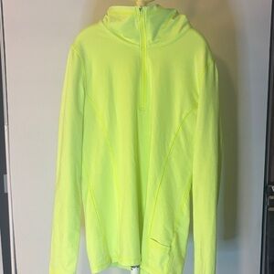 Nike Neon Yellow 3/4 Long Sleeve Golf Shirt